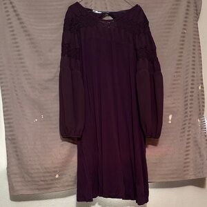 Elegant Purple Women's Dress